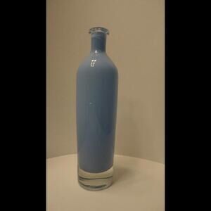 Light Blue 38-401 Makora Krosno Hand Made In Poland Bottle